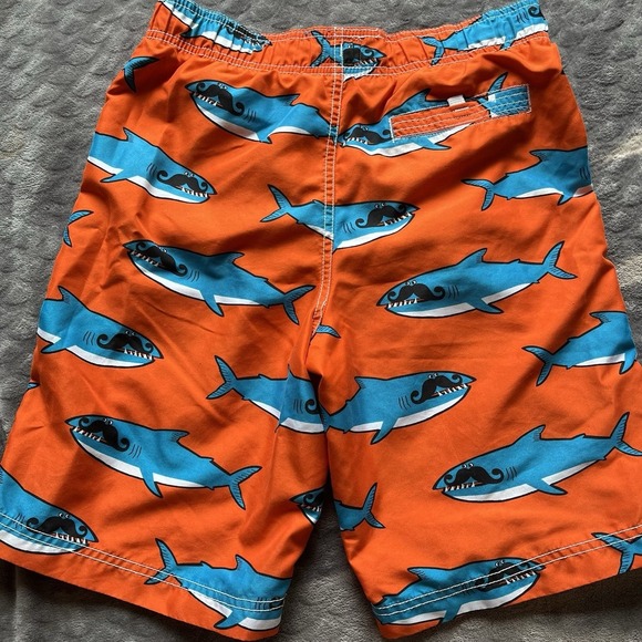 Children's Place Boys Shark Swim Trunks With Lining XL 14 - Picture 4 of 8
